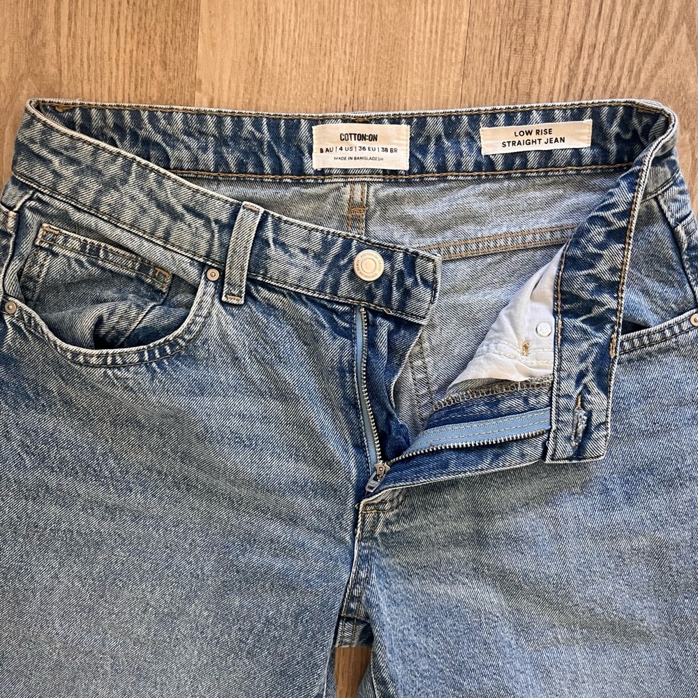 Cotton On Women's Low Rise Straight Leg Jeans